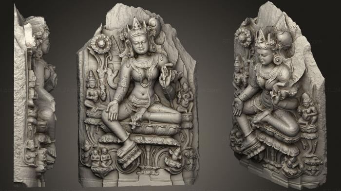 Скульптуры индийские (Будда 12, STKI_0097) 3D модель для ЧПУ станка